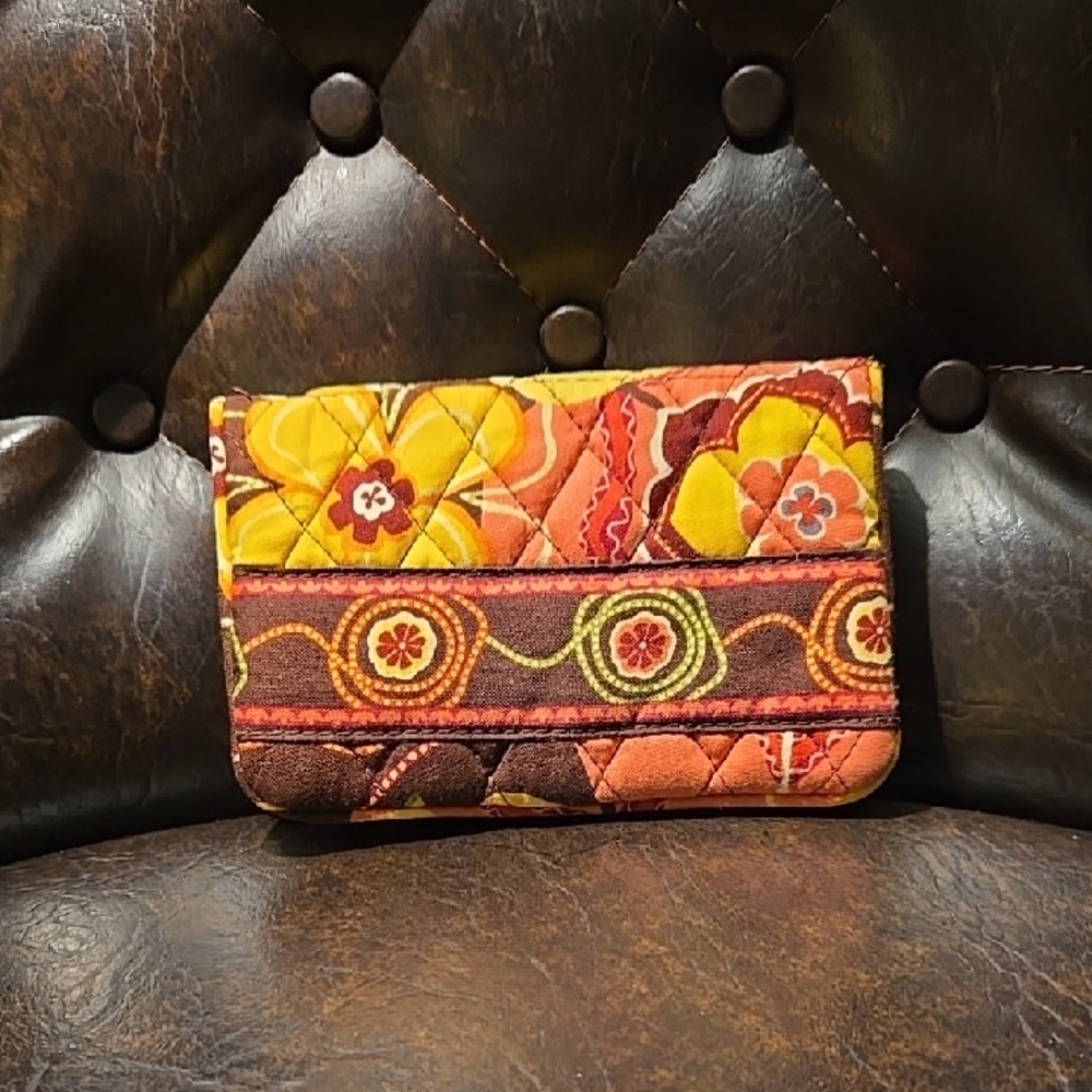 Vibrant Floral Quilted Clutch